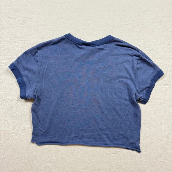 Reworked Y2K Disney Eeyore Baby Tee Blue Crop Top, Size XS/S - Picture 5 of 5